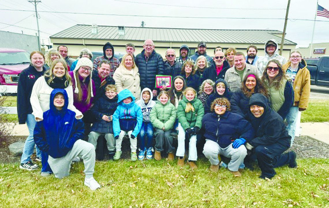 Dorsey family gathers for bench dedication at park