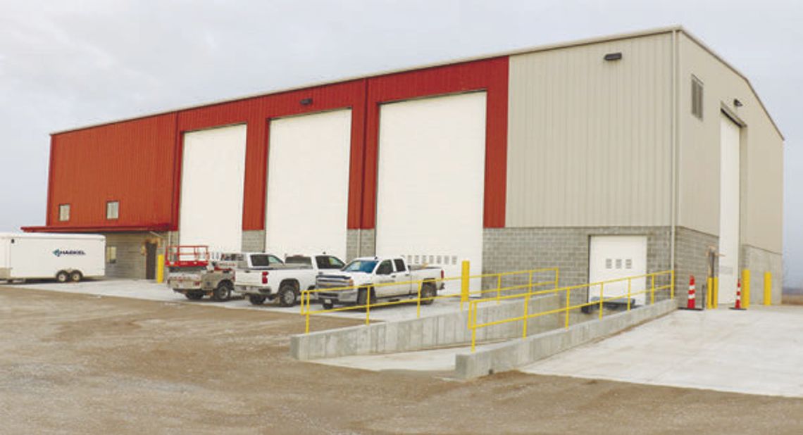 Recycling building at landfill nearing completion
